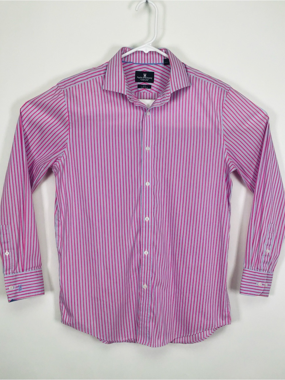 Psycho Bunny men’s long sleeve button up dress shirt 15.5 32/33